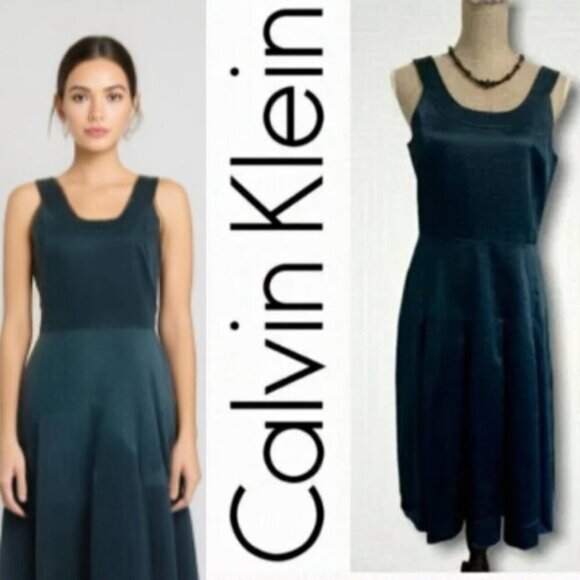 Calvin Klein Dresses & Skirts - Calvin Klein Blue Sleeveless Dress Medium​​​​​